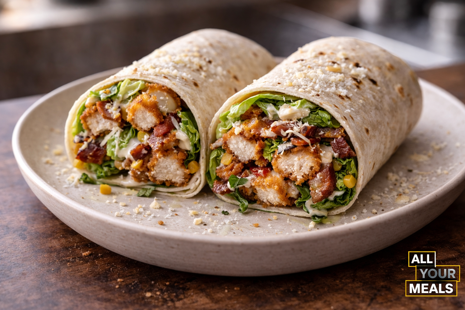 Crispy Chicken Caesar Wrap