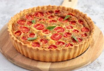 Tomato Basil Quiche