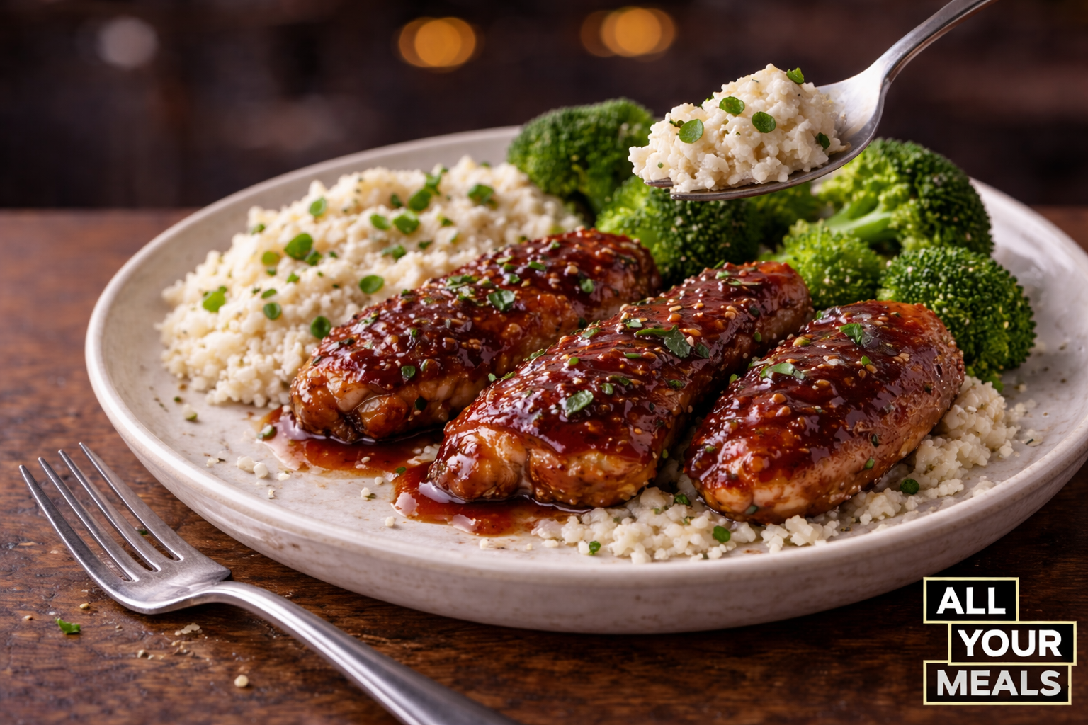 Low Carb BBQ Chicken Thighs