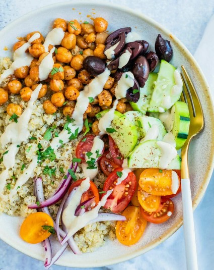 Greek Grain Bowl w/ Chicken - ALL YOUR MEALS VANCOUVER