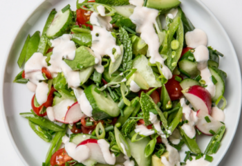 Chopped Spring Salad w/ Prawns