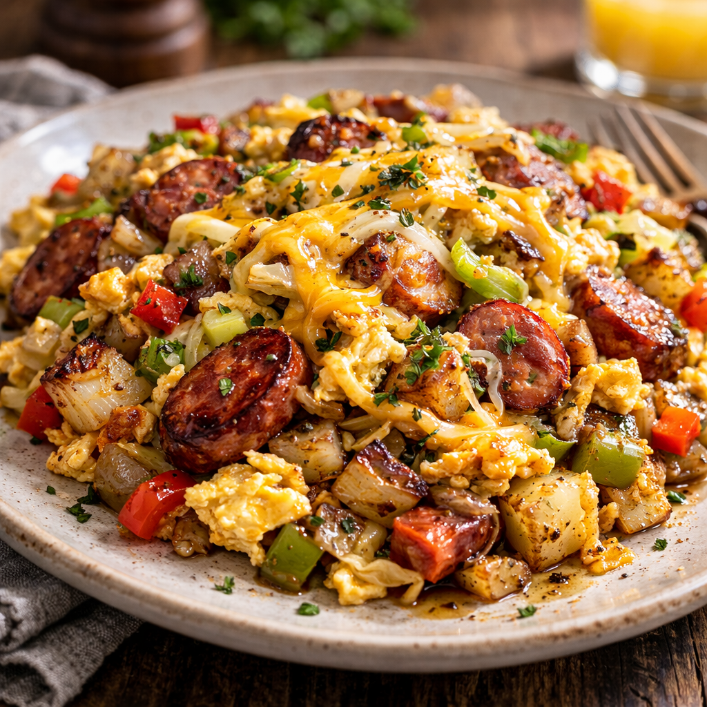 Keto Smoked Sausage Hash Family Size