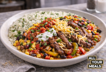 Loaded Beef Fajita Bowl