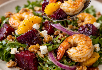 Beet Salad w/ Prawns