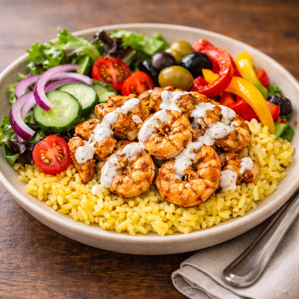 Shawarma Bowl w/ Prawns