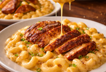 Macaroni & Cheese w/ Cajun Chicken Family Size