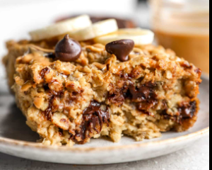 Chocolate Banana Baked Oatmeal