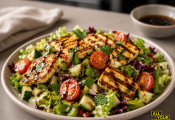 Grilled Halloumi Salad