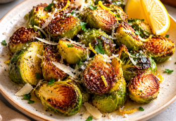 Roasted Brussels Sprouts with Parmesan