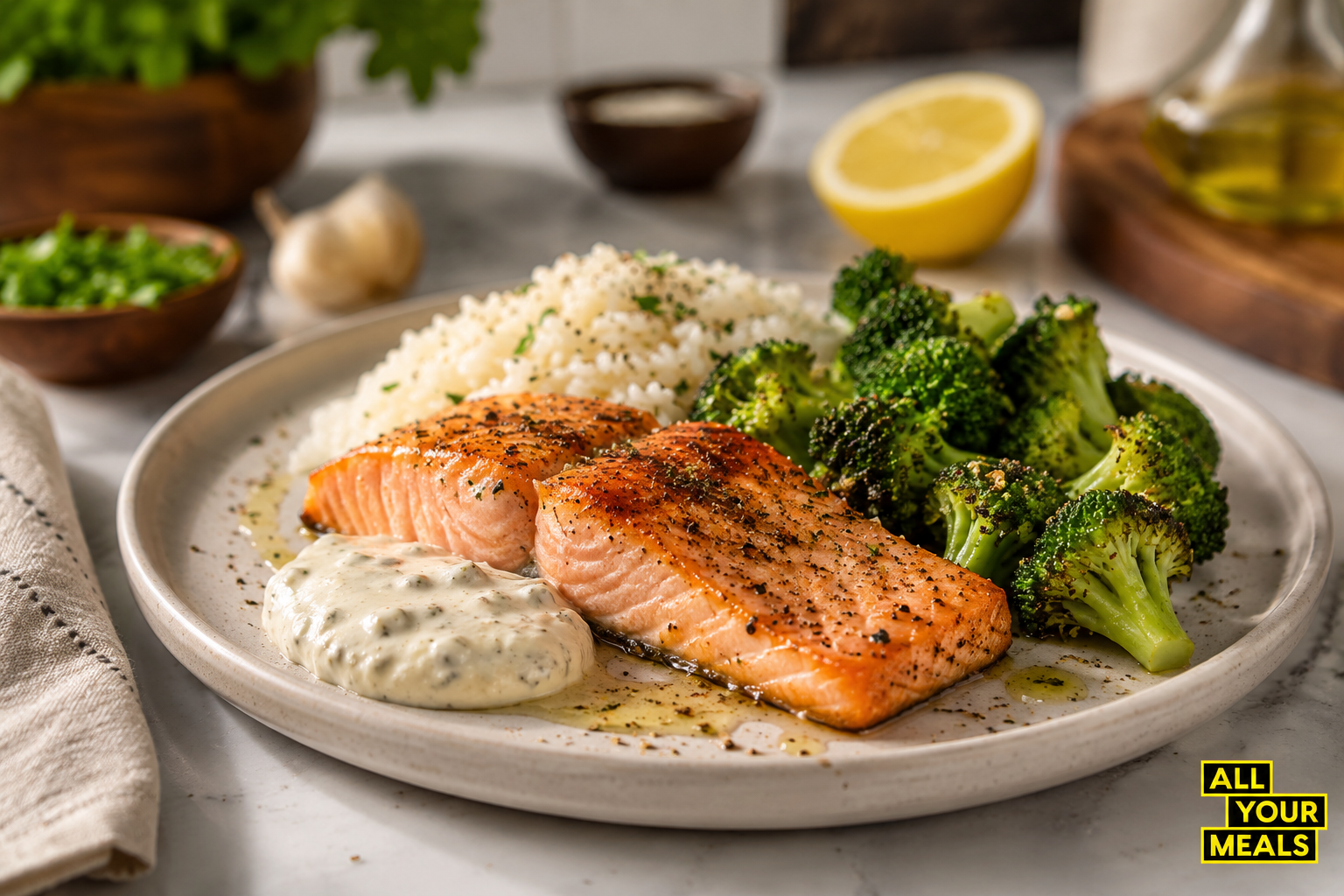 Salmon & Broccoli Family Size